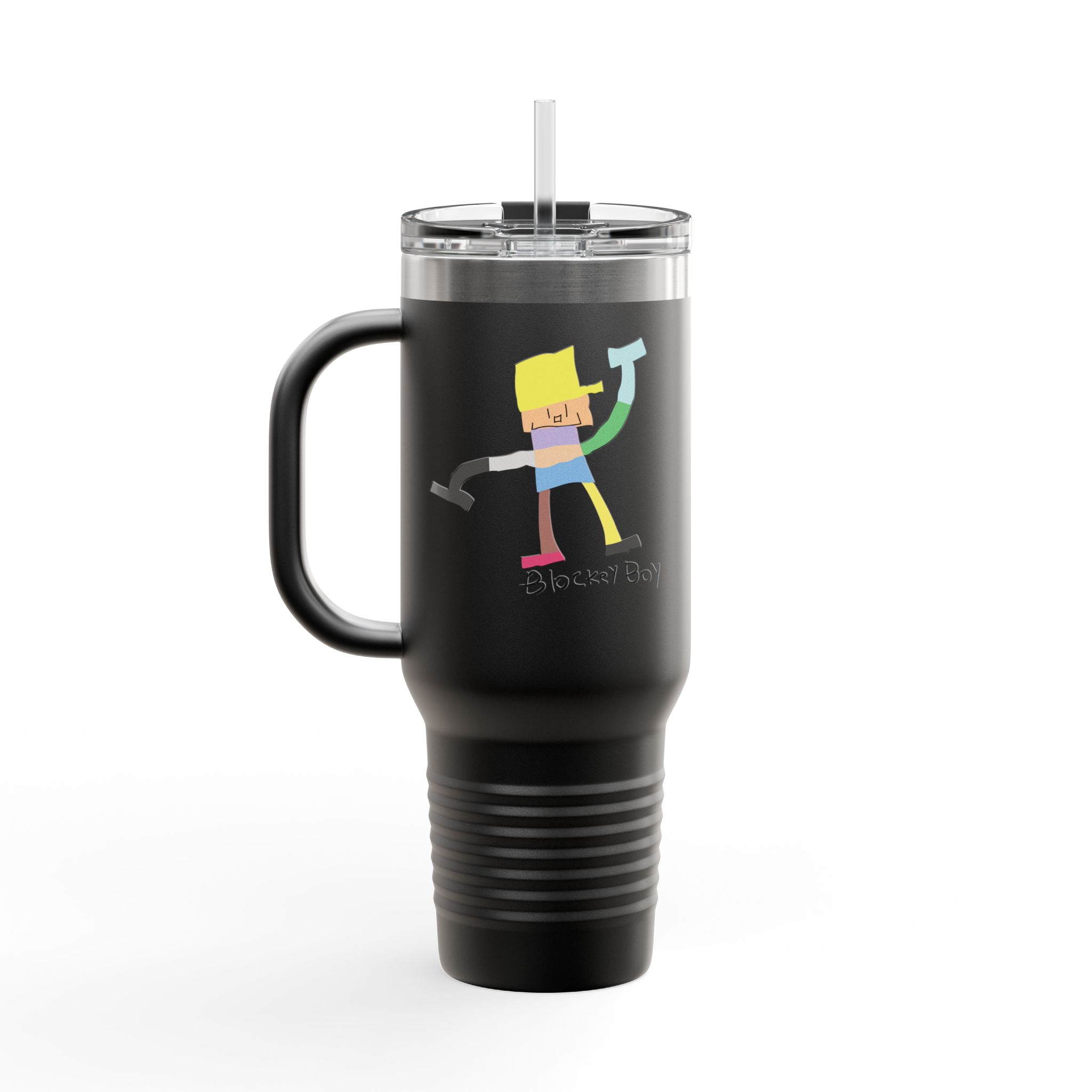 Blockey Boy Insulated Travel Mug - Image 8