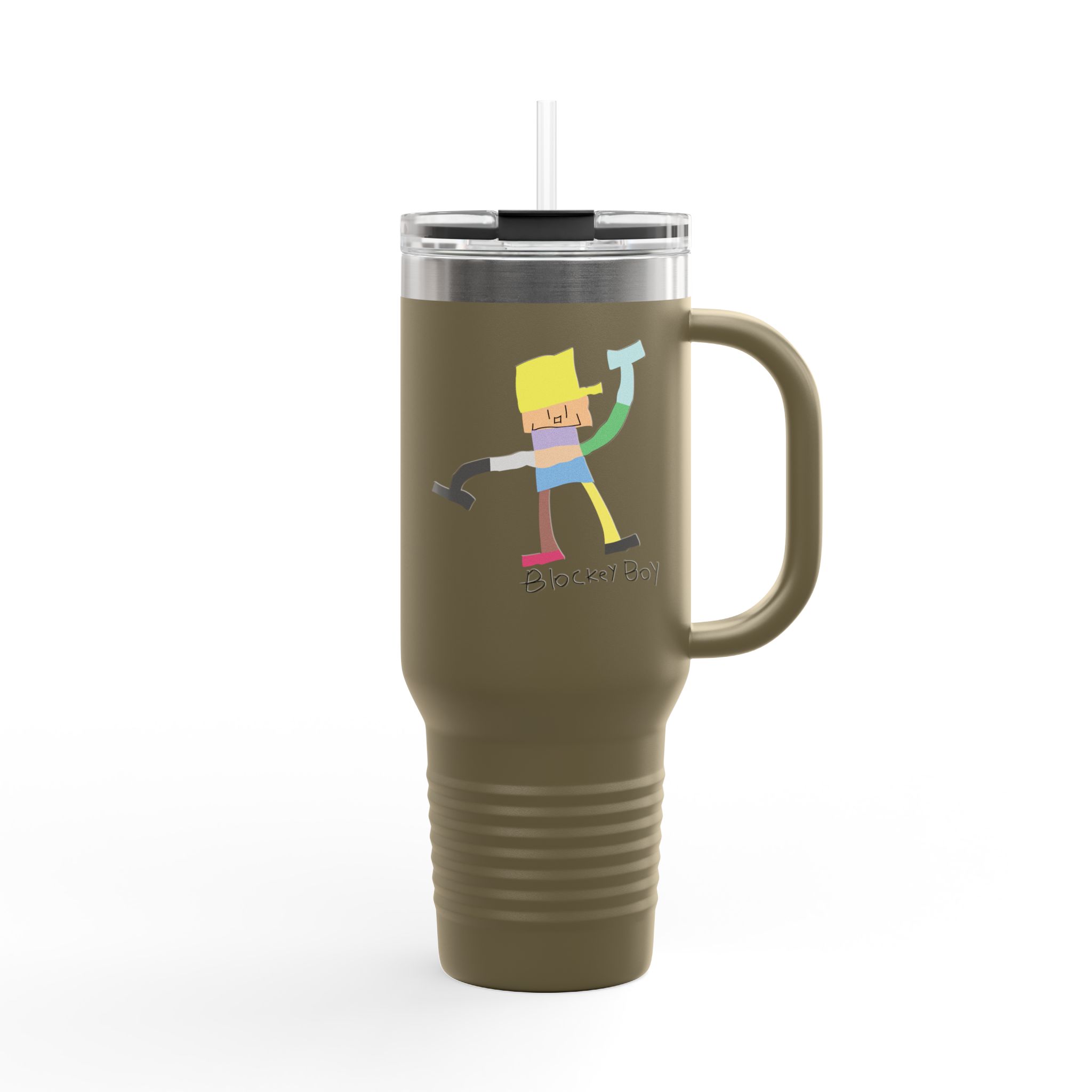 Blockey Boy Insulated Travel Mug - Image 10