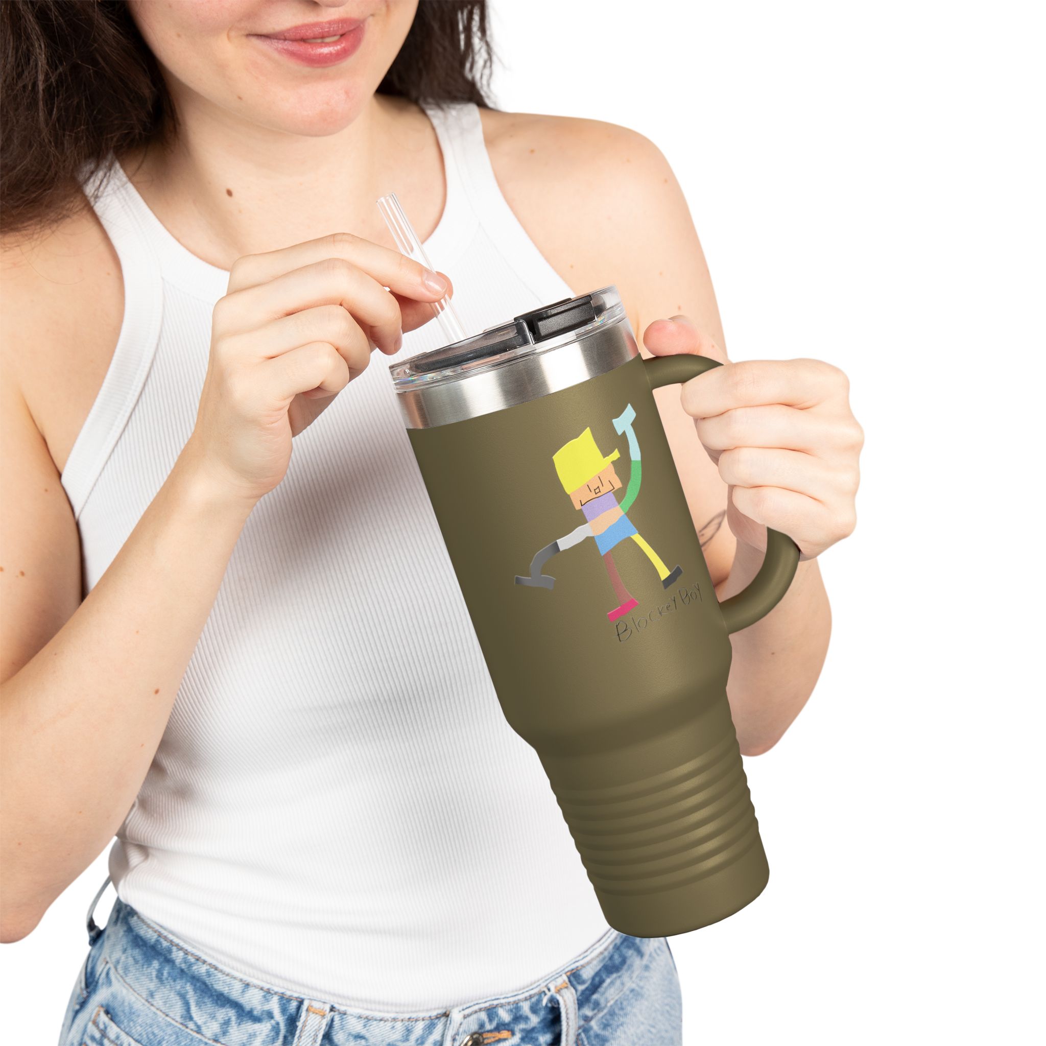 Blockey Boy Insulated Travel Mug - Image 12