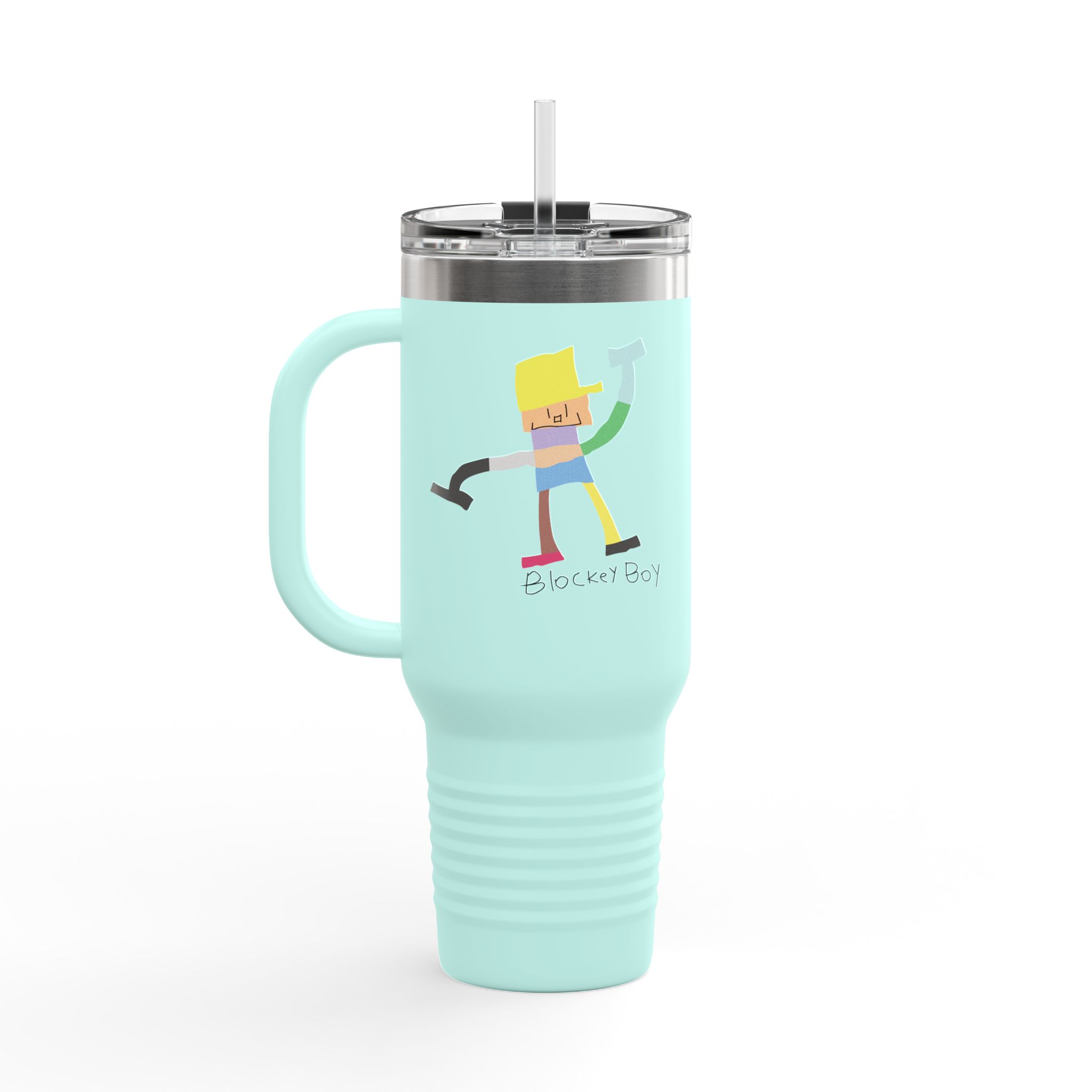 Blockey Boy Insulated Travel Mug - Image 17