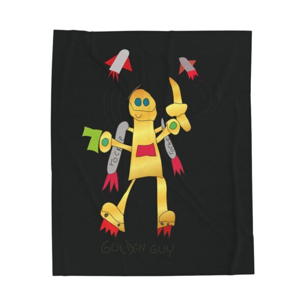 Golden Guy Velveteen Plush Blanket