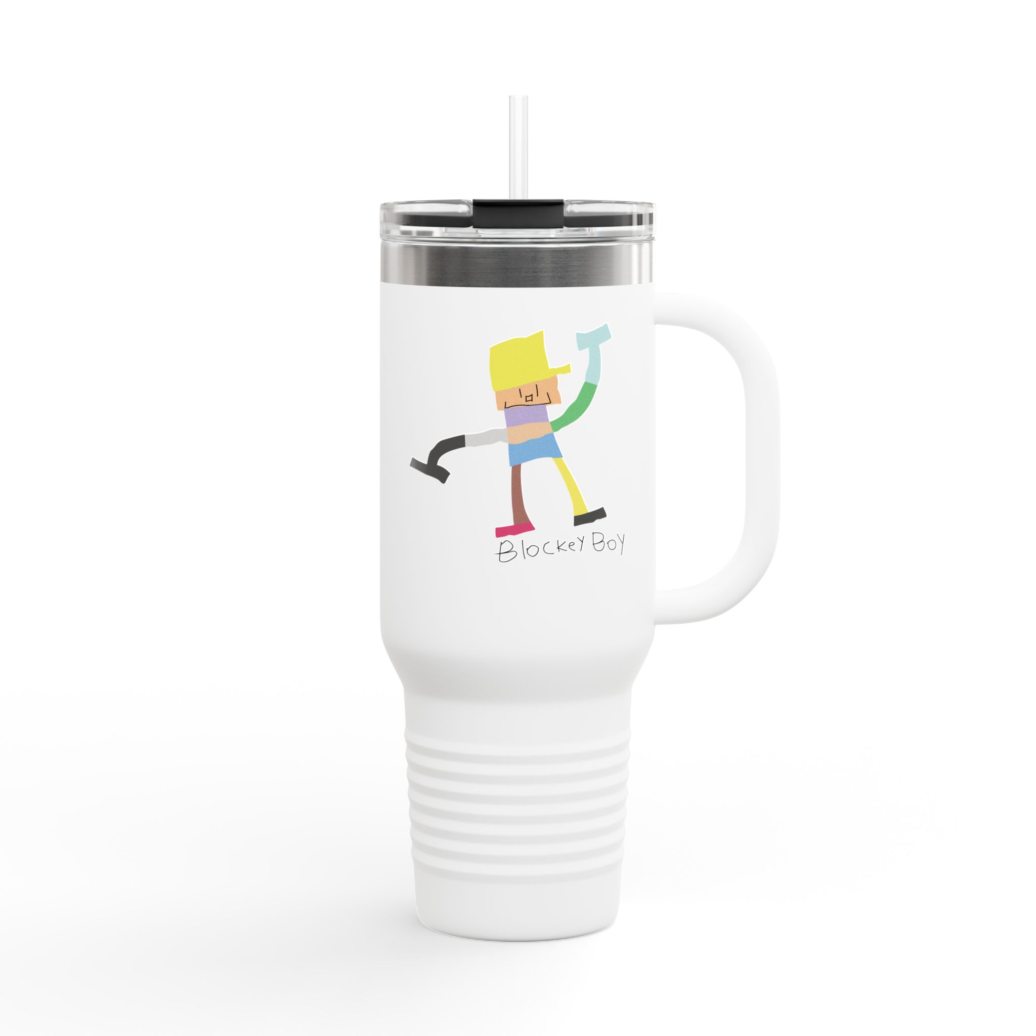 Blockey Boy Insulated Travel Mug