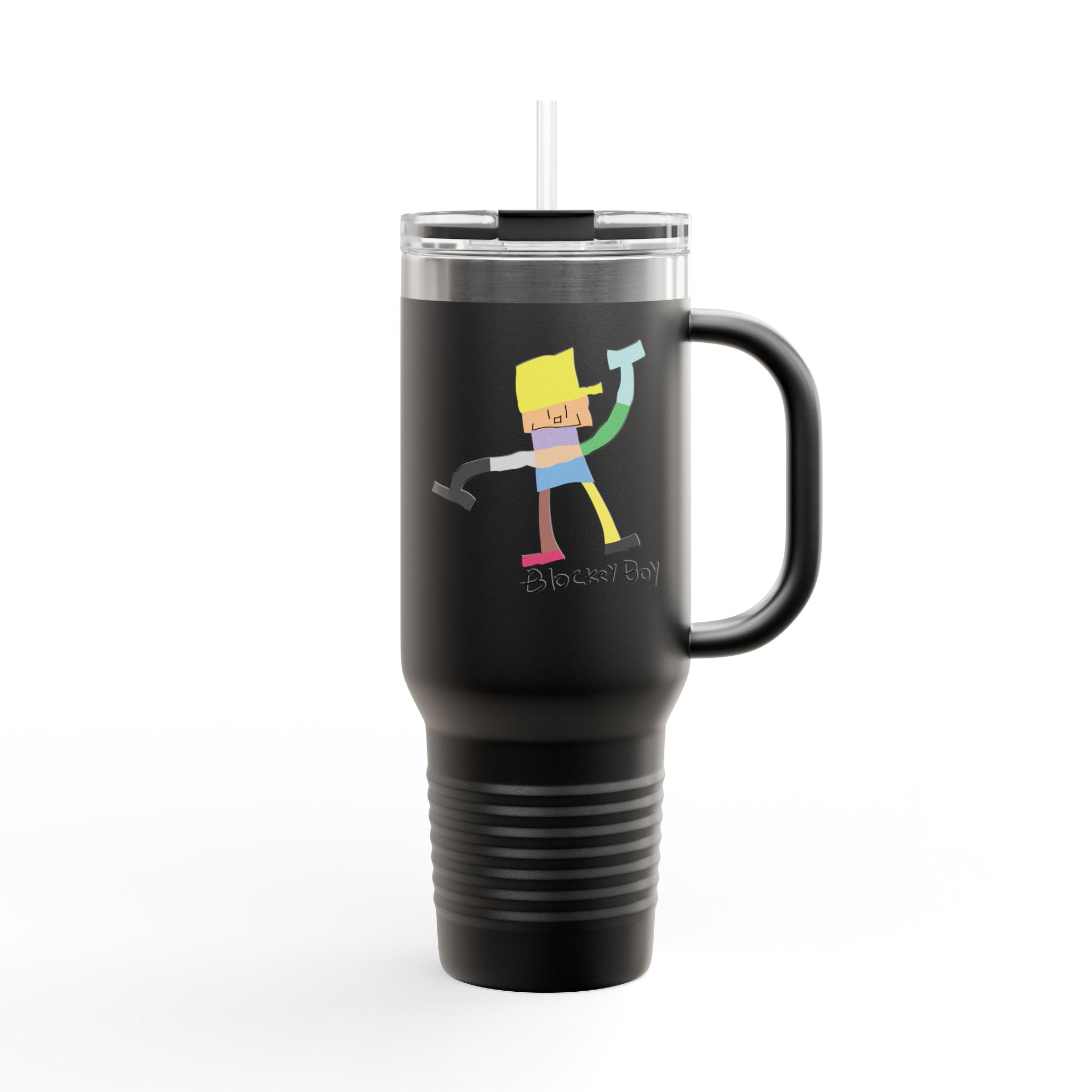Blockey Boy Insulated Travel Mug - Image 7