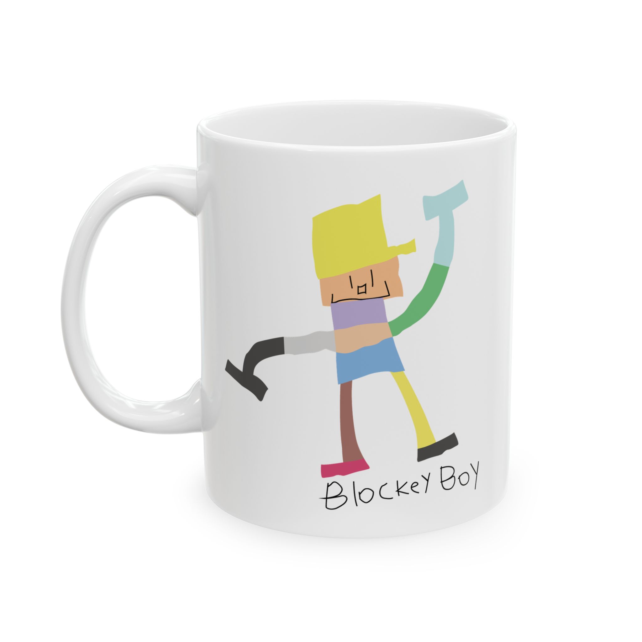 Blockey Boy Ceramic Mug