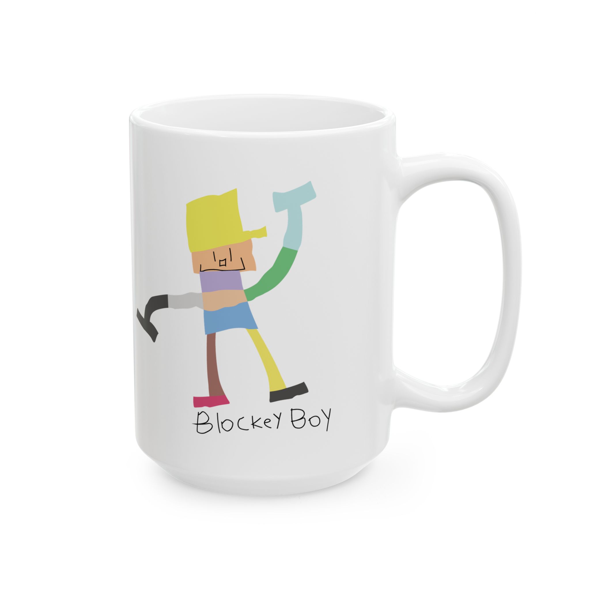 Blockey Boy Ceramic Mug - Image 5