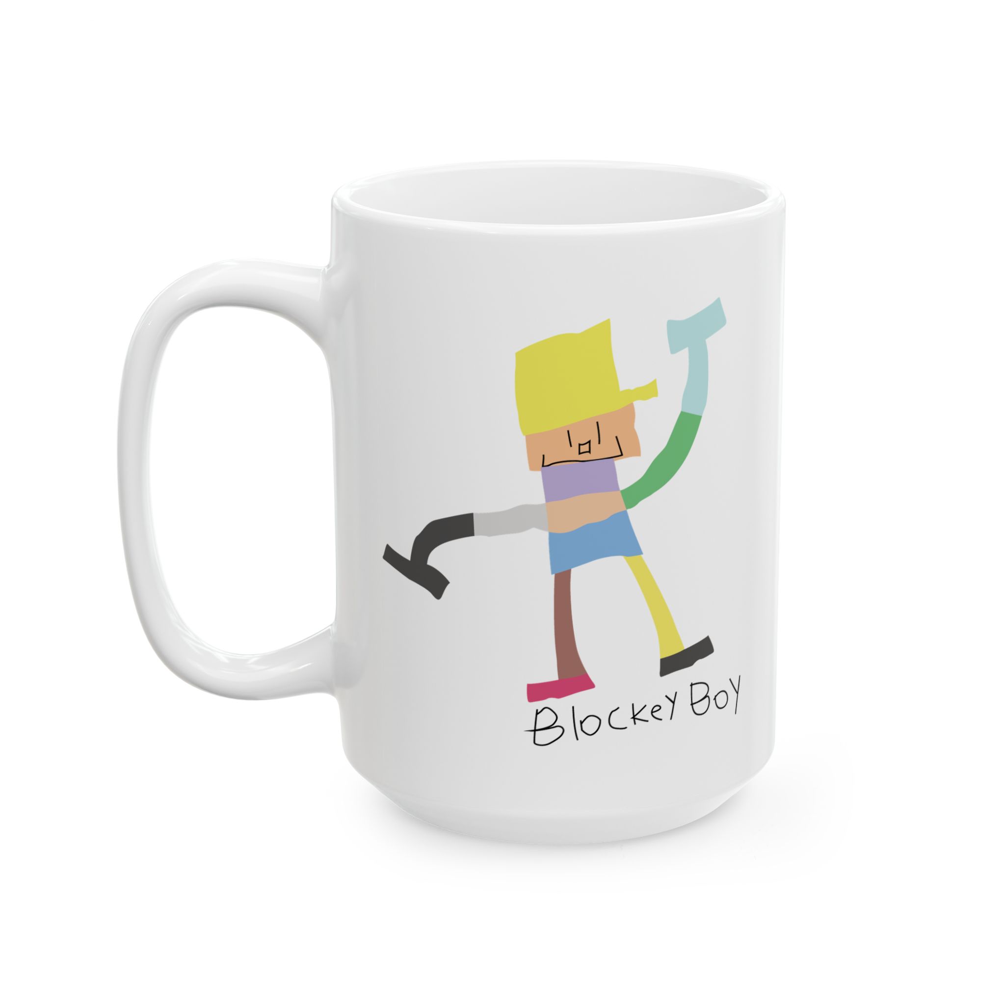 Blockey Boy Ceramic Mug - Image 4