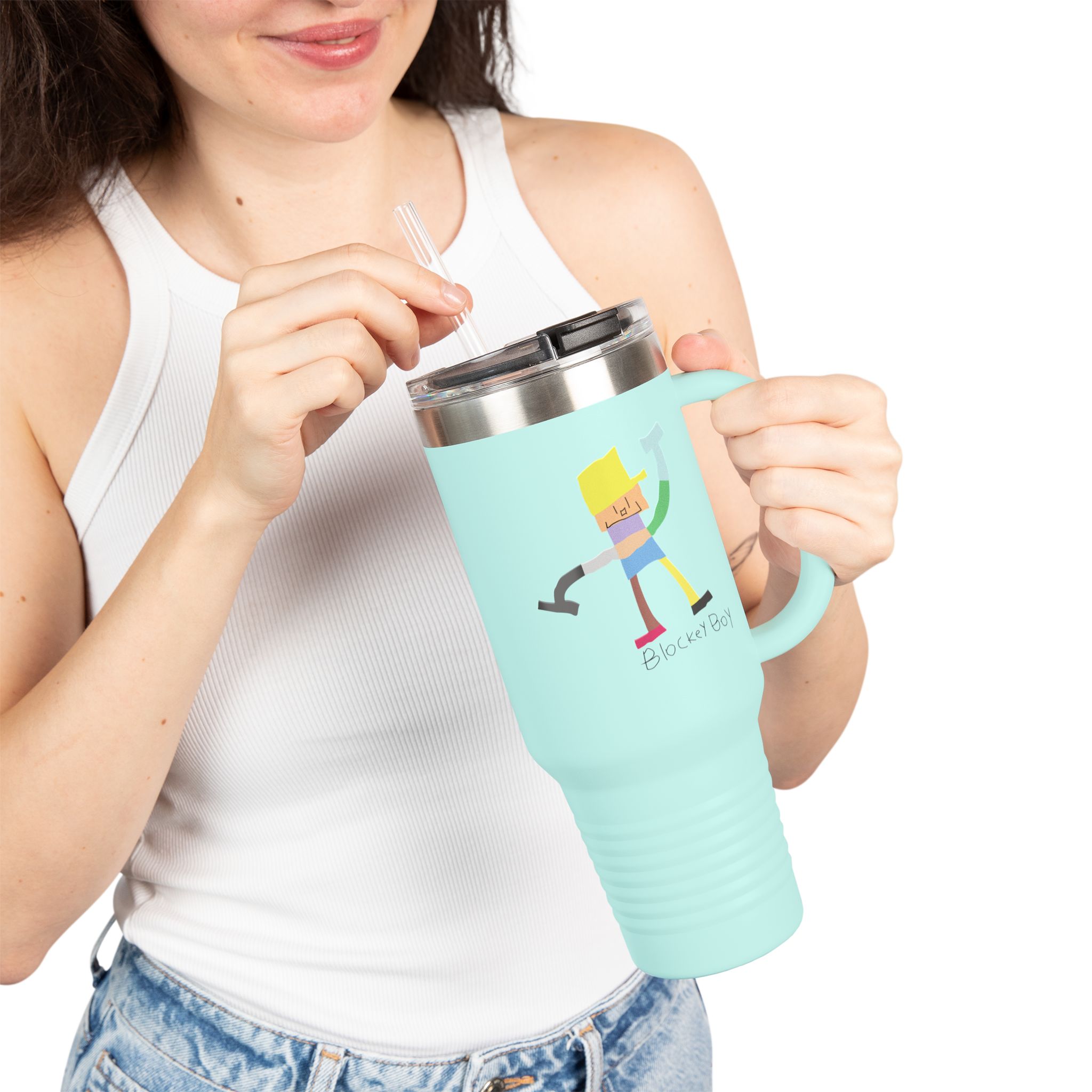 Blockey Boy Insulated Travel Mug - Image 18