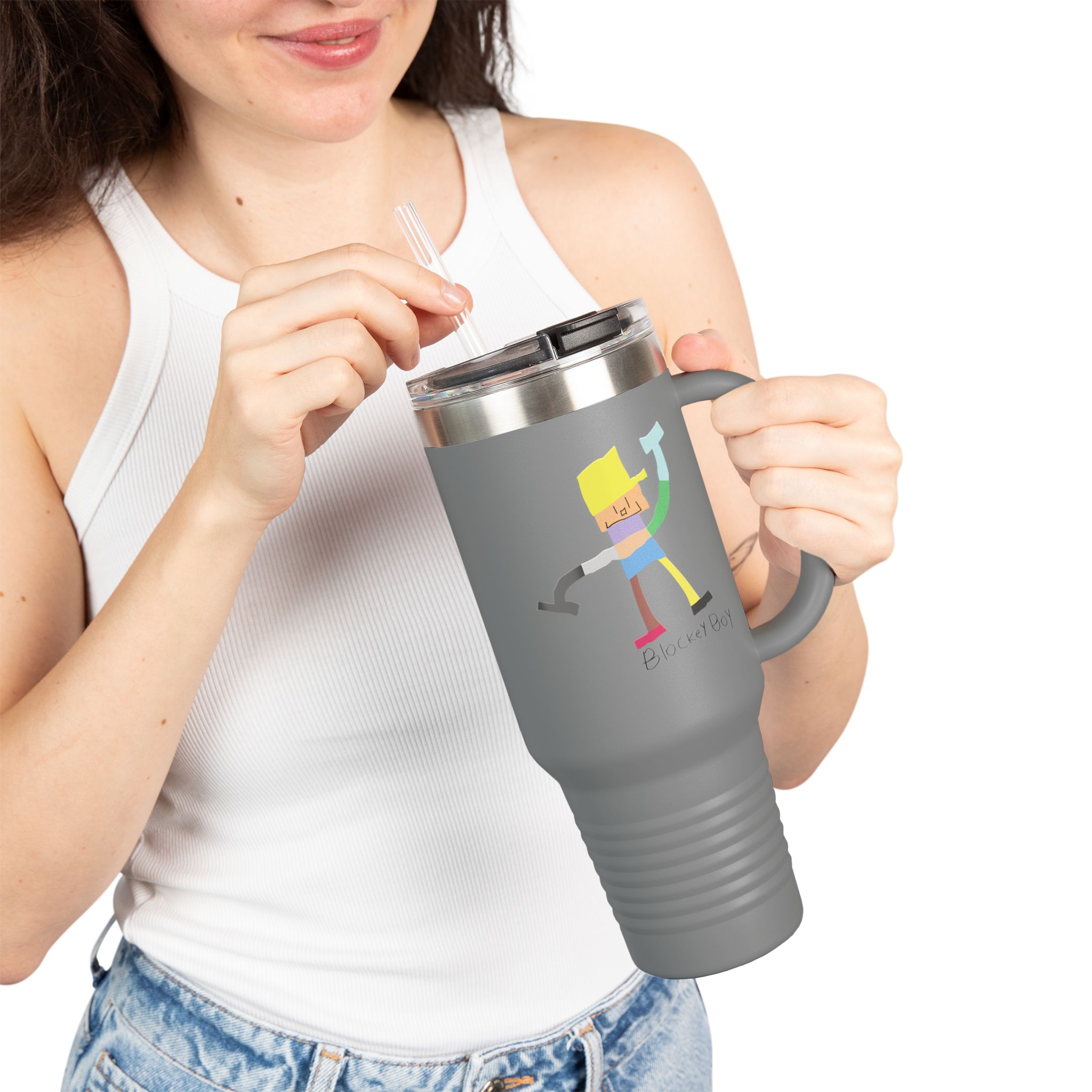 Blockey Boy Insulated Travel Mug - Image 15