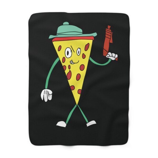 Agent Pepperoni Sherpa Fleece Blanket
